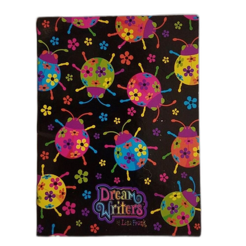 Lisa Frank Rainbow Ladybug Lady Bug Mini Phone Address Book Dream Writers 1990's